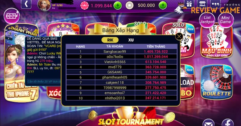 Cổng game Rikvip chơi Sâm Lốc miễn phí