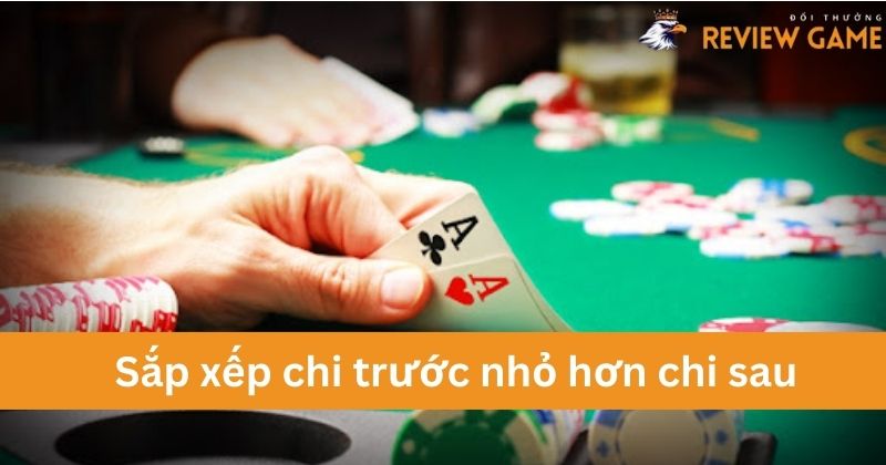 Sắp xếp chi trước nhỏ hơn chi sau 